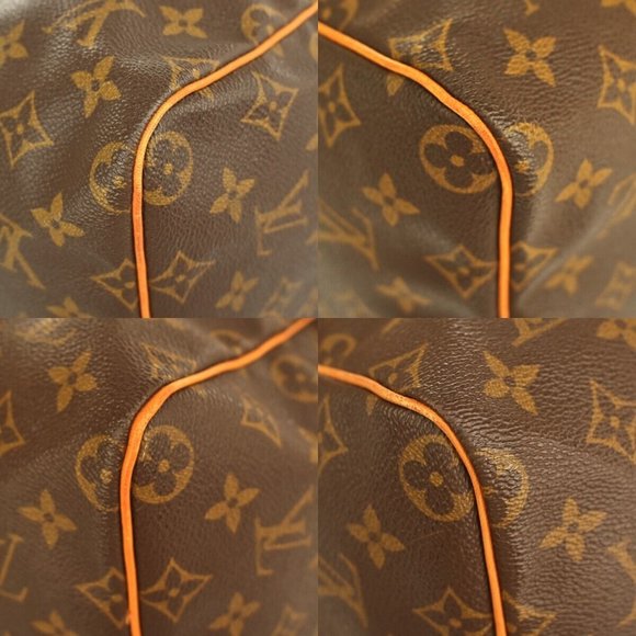 Authentic LOUIS VUITTON Speedy Travel Hand Bag Monogram Leather Brown - Picture 10 of 16
